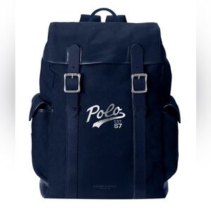 Polo by Ralph Lauren Navy Canvas Backpack by Polo by Ralph Lauren